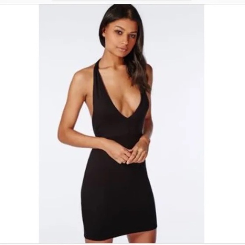 Brand New Missguided Deep-V Halter Dress